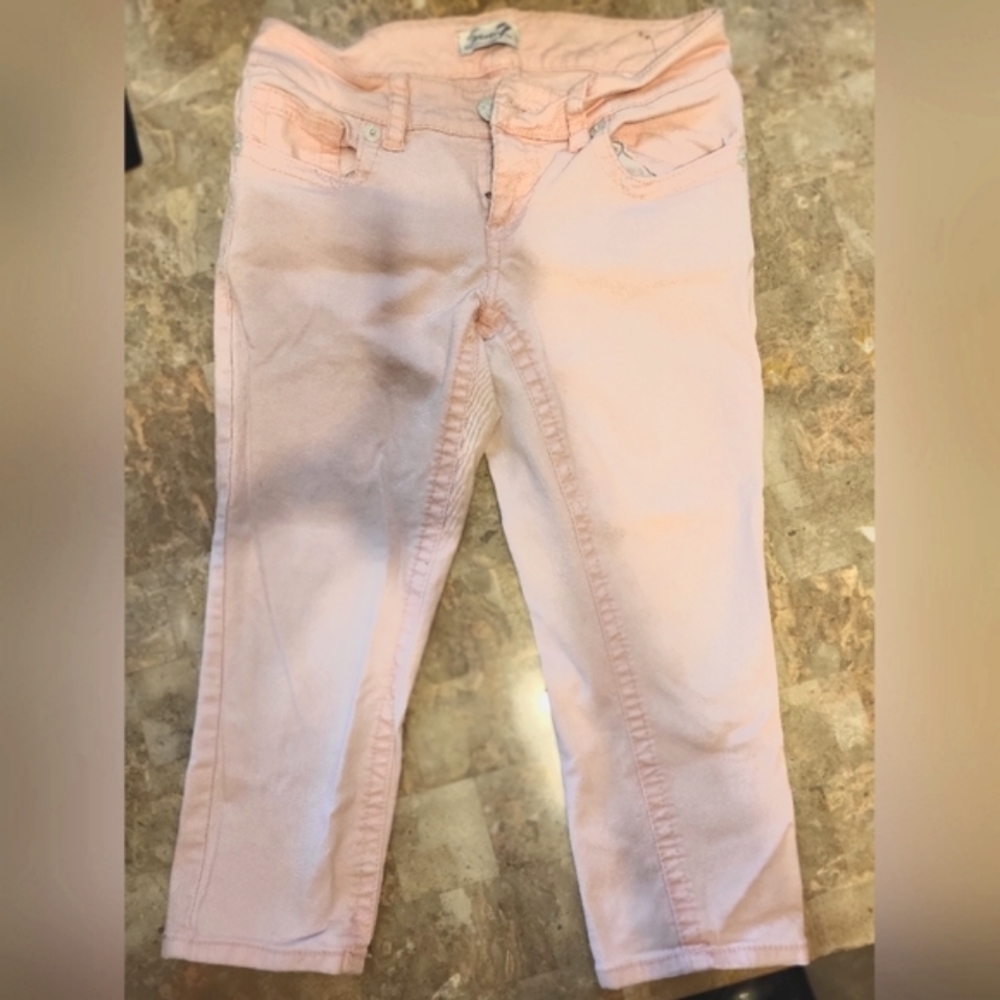 Pink SEVEN7 jeans capris